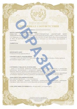Образец Сертификат СТО 01.064.00220722.2-2020 Орск Сертификат СТО 01.064.00220722.2-2020 